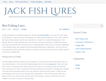 Tablet Screenshot of jackfishlures.com